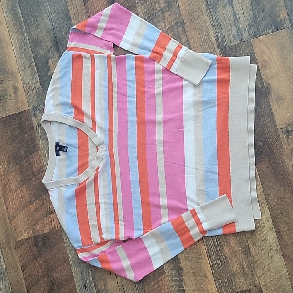 Gap Striped V-neck Blouse